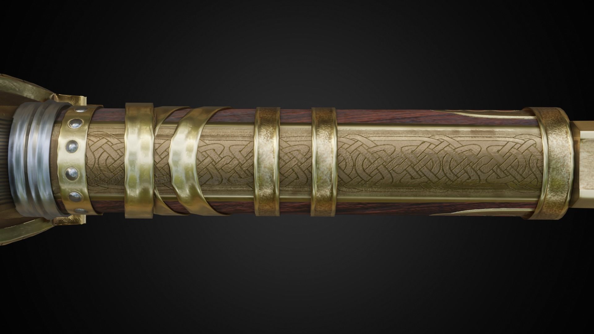 Chaos blades Low-poly 3D model_26