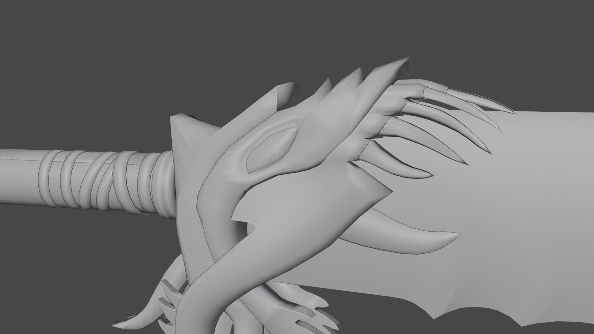 Chaos blades Low-poly 3D model_35