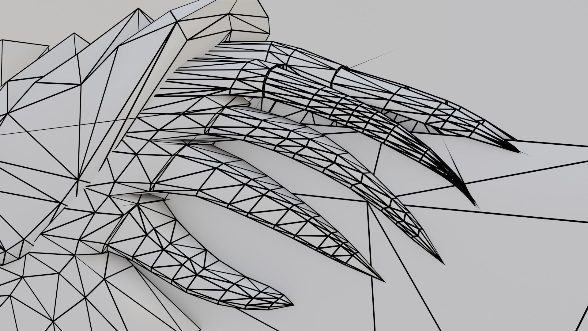 Chaos blades Low-poly 3D model_47