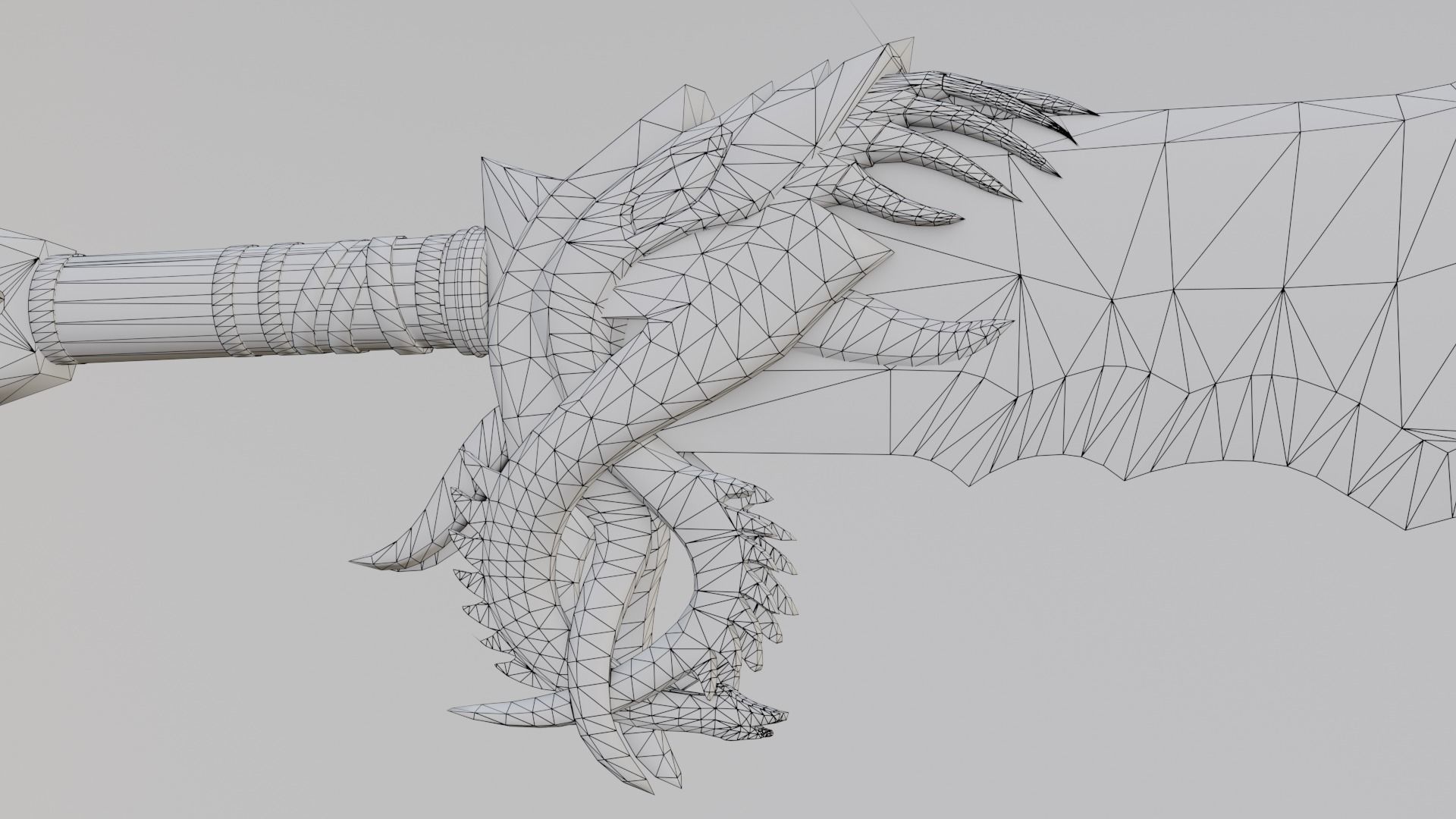 Chaos blades Low-poly 3D model_39