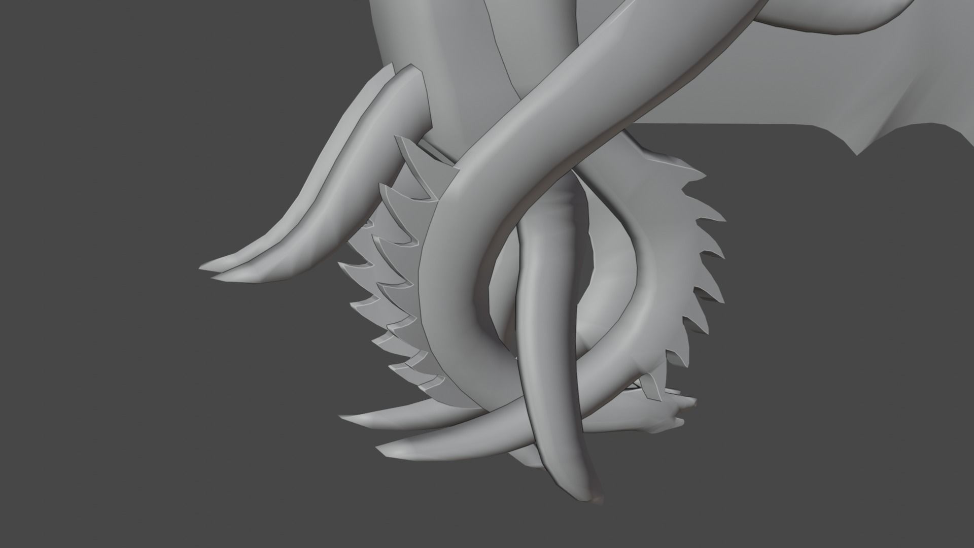 Chaos blades Low-poly 3D model_33