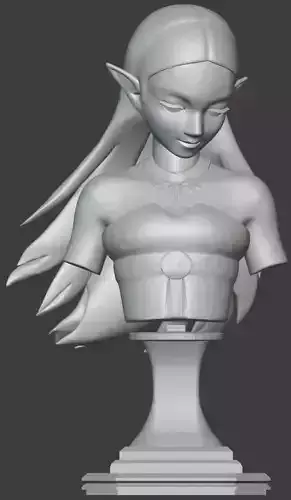 Zelda BOTW Printable Bust 3D print model