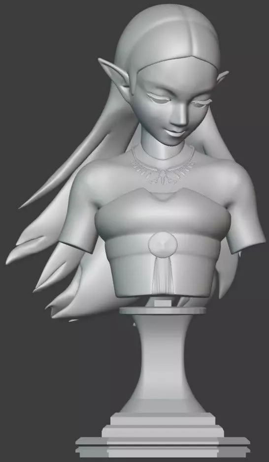 Zelda BOTW Printable Bust 3D print model_0