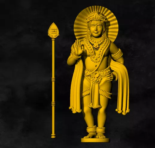 kumara swamy locket 3D print model