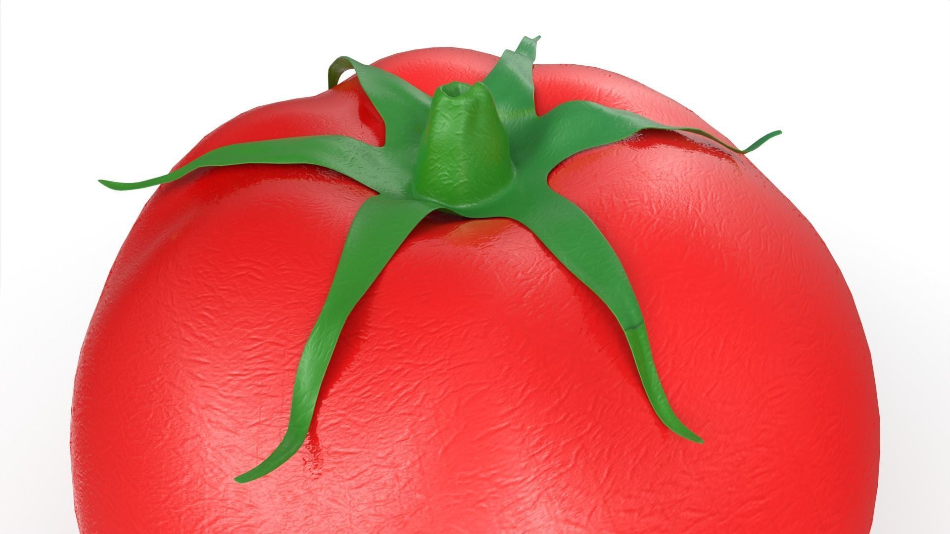 Red Tomato Free low-poly 3D model_4