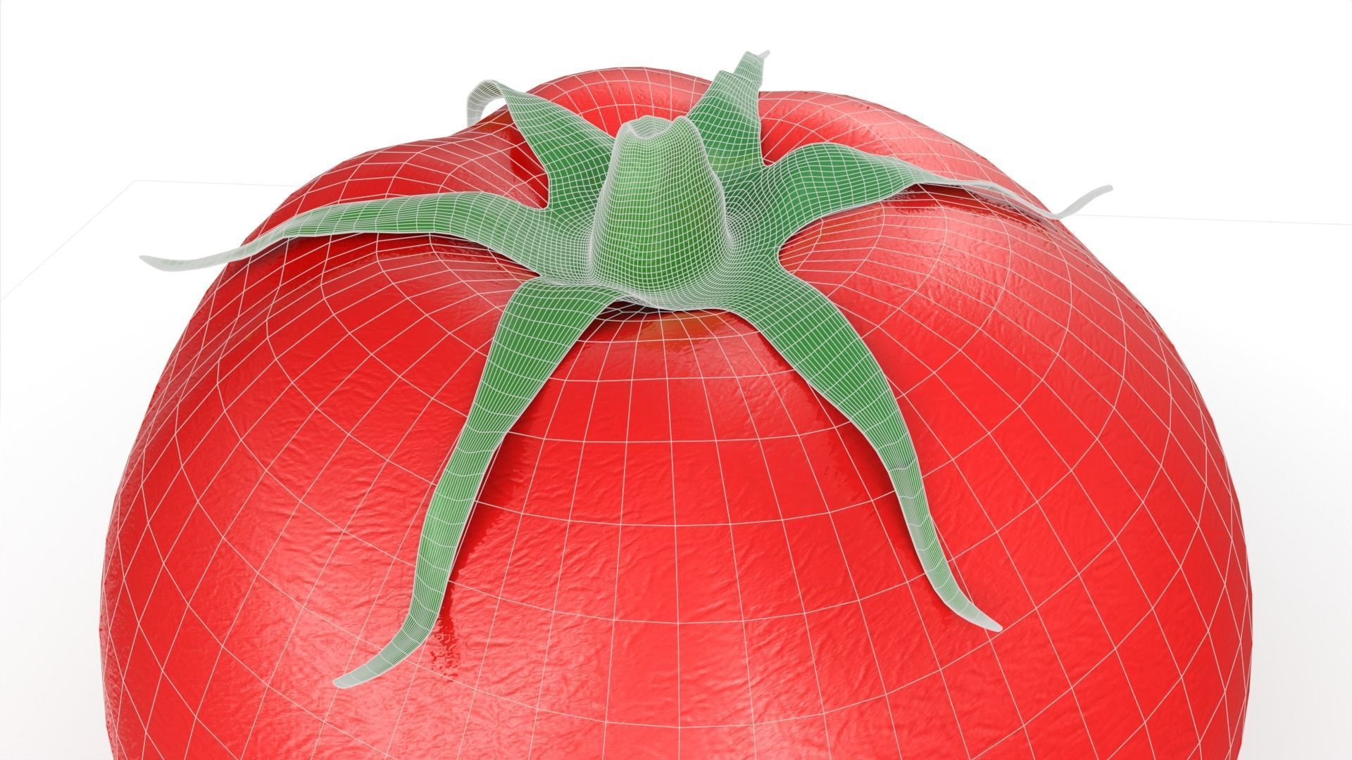Red Tomato Free low-poly 3D model_5
