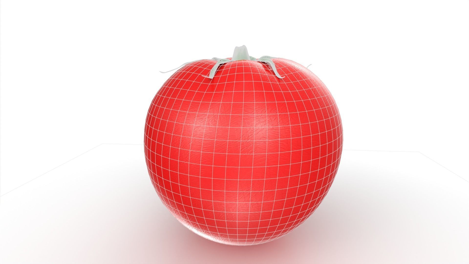 Red Tomato Free low-poly 3D model_6