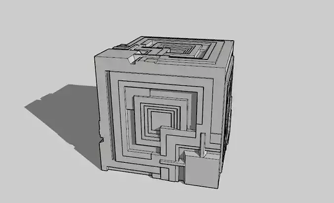 MAYAN AZTEC CUBES PANELS