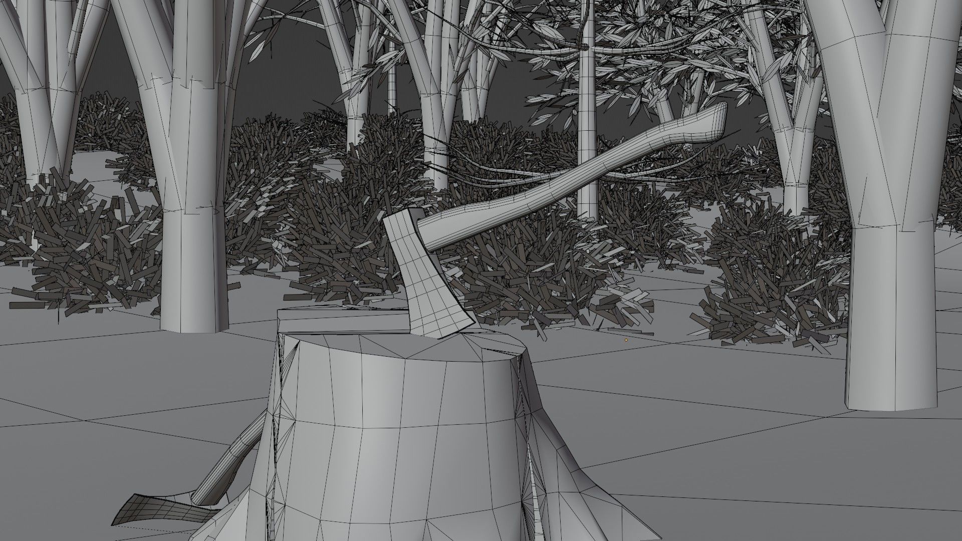 Forest Scene Free 3D model_2