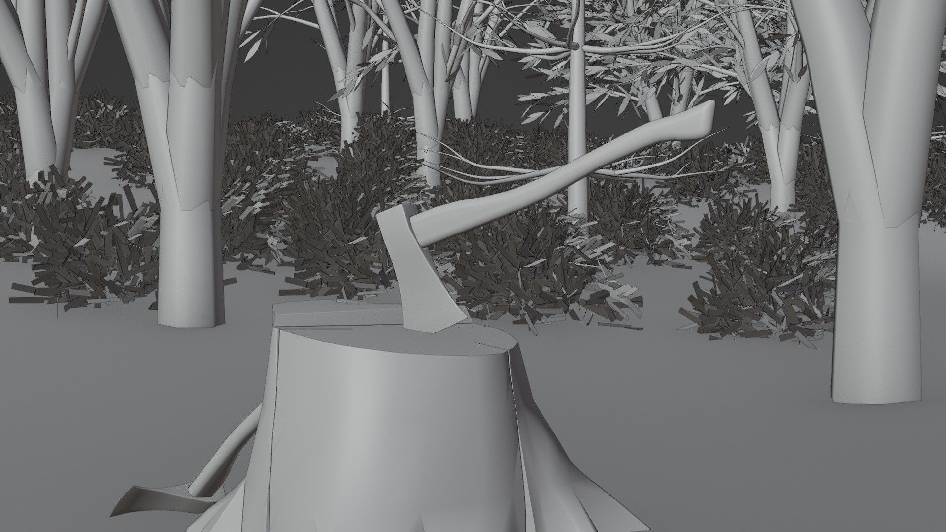 Forest Scene Free 3D model_1