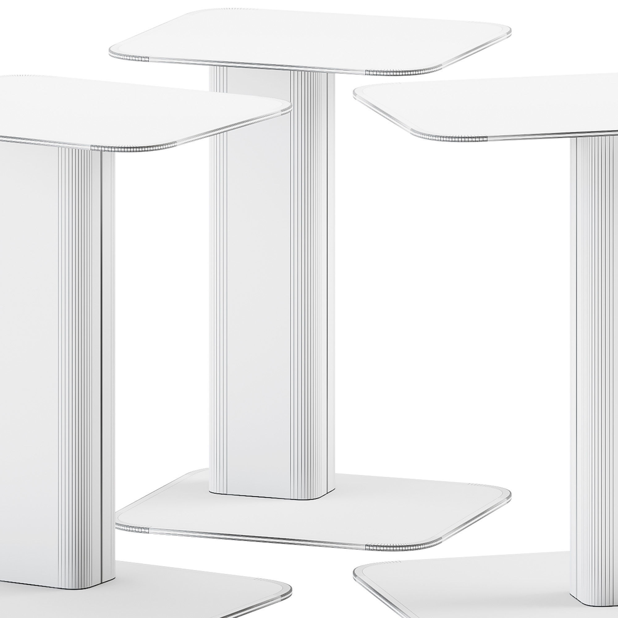 Kumo TW Side Table by IBEBI 3D model_4