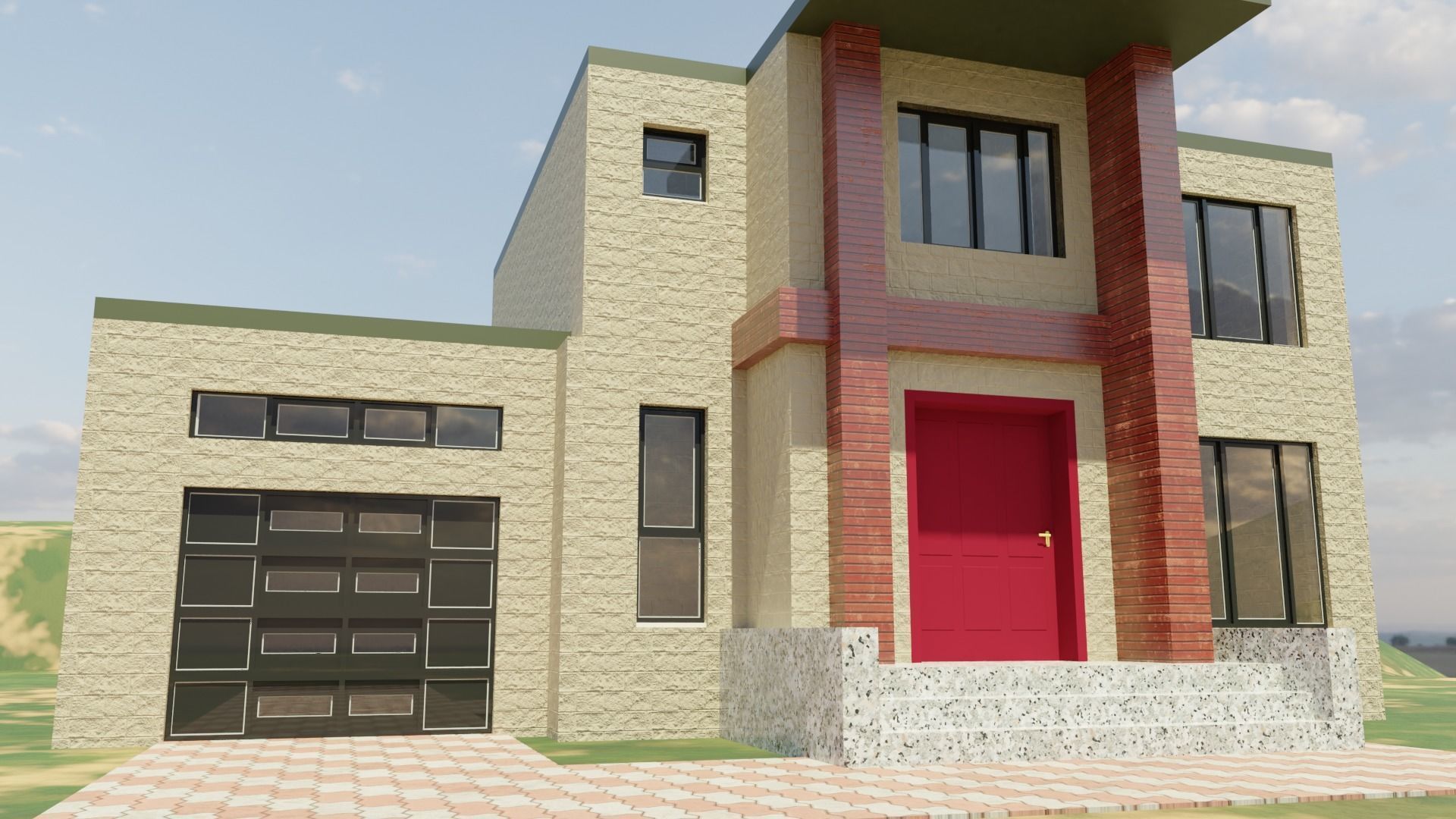 House Architecture 3D model_1
