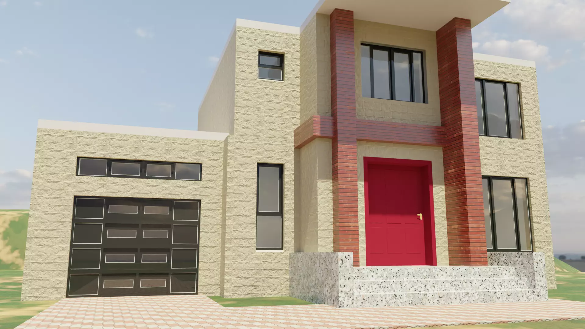 House Architecture 3D model_0
