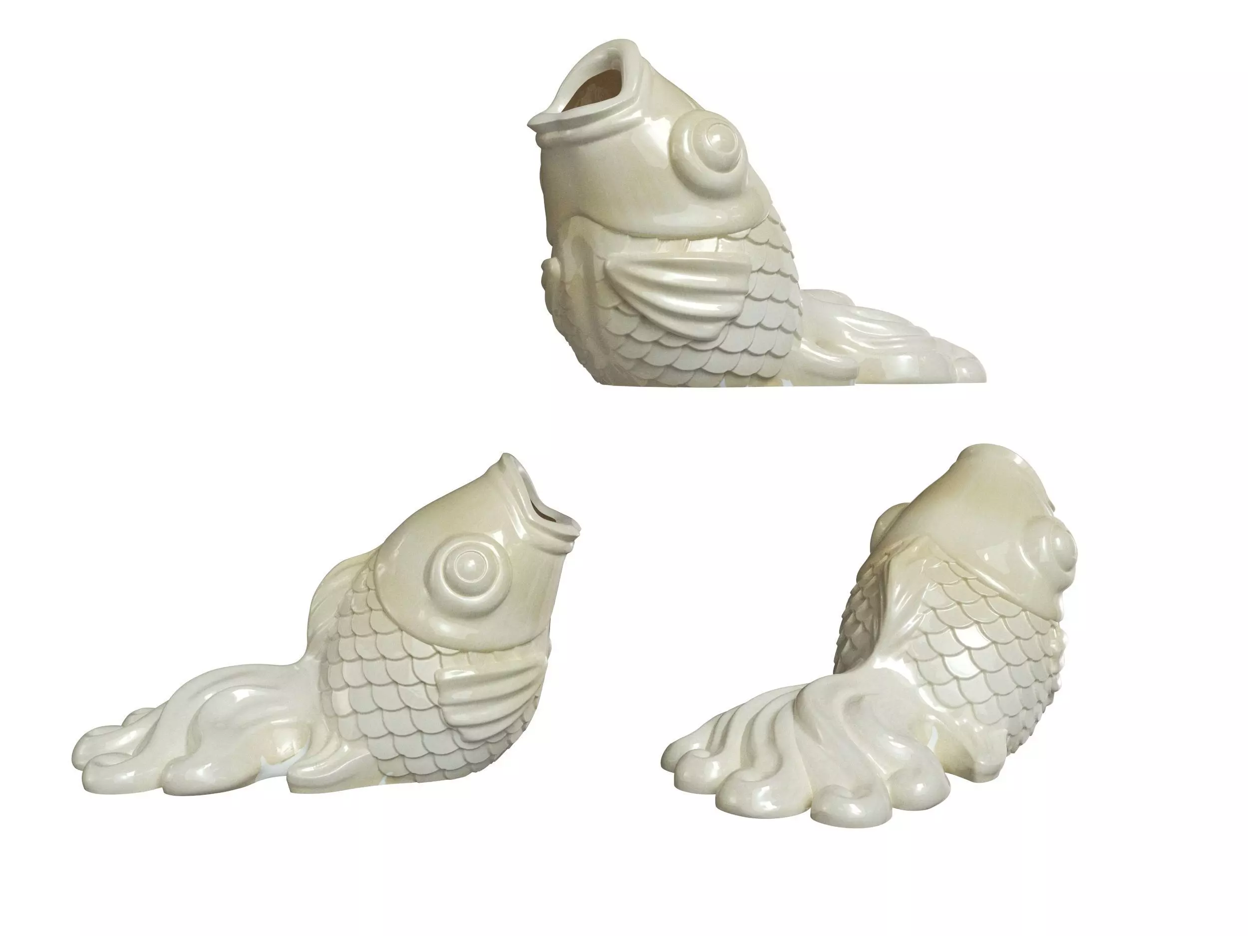 GoldFish 3D print model chinese koi fish figurine 3D print model_0