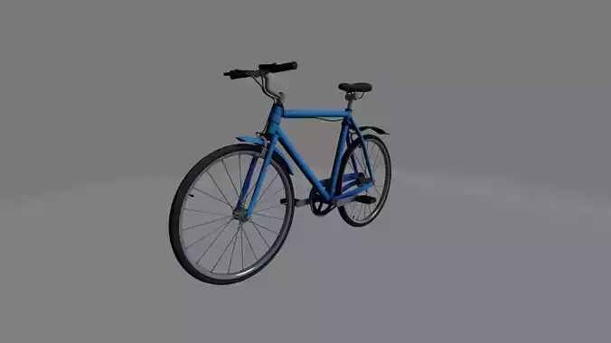 blue bicycle