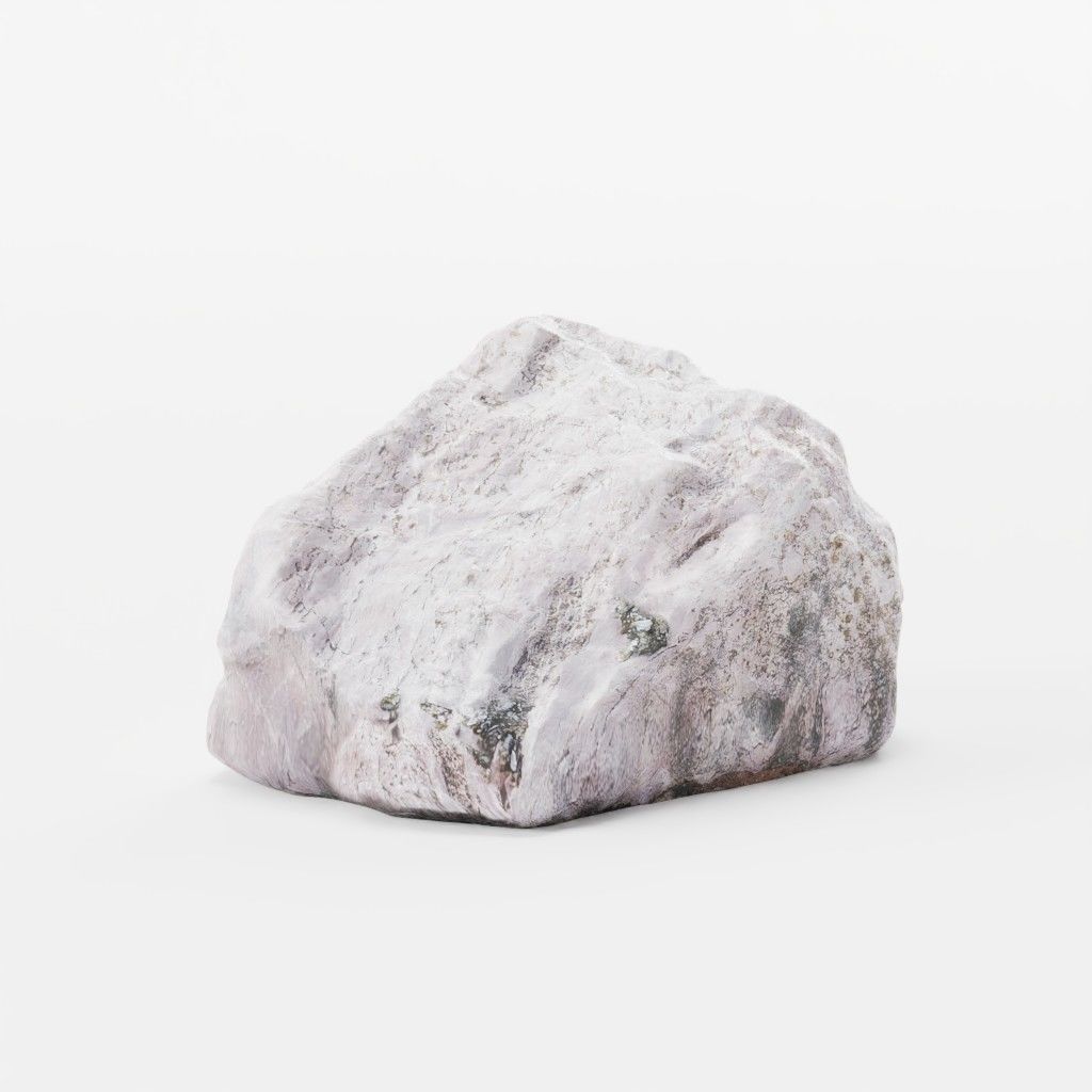 Rock Pack Beach Collection - 3 Photo-Scanned Low-Poly Stones Low-poly 3D model_2