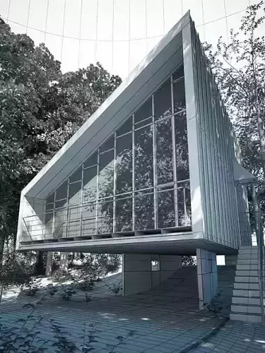 Modern House In A Forest