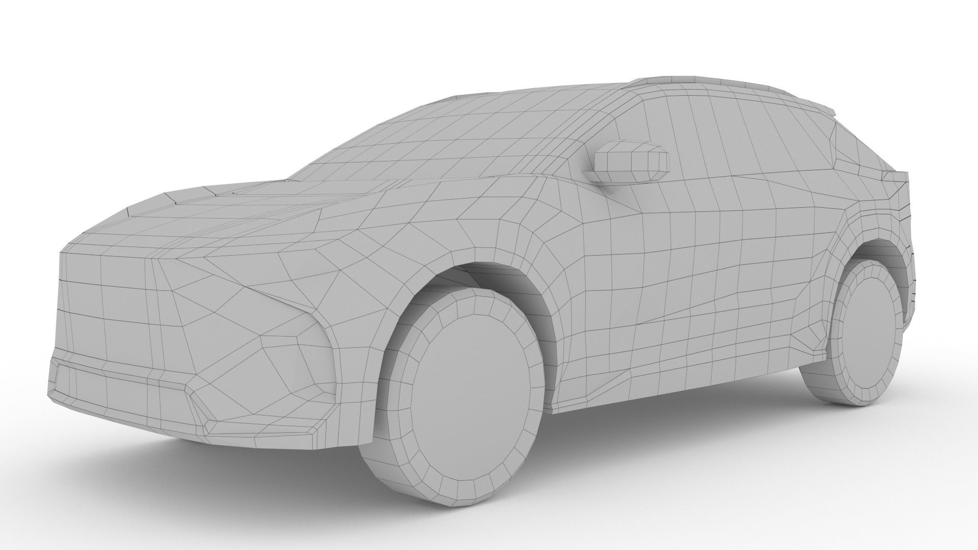 Toyota bZ4X 2023 Low-poly 3D model_8