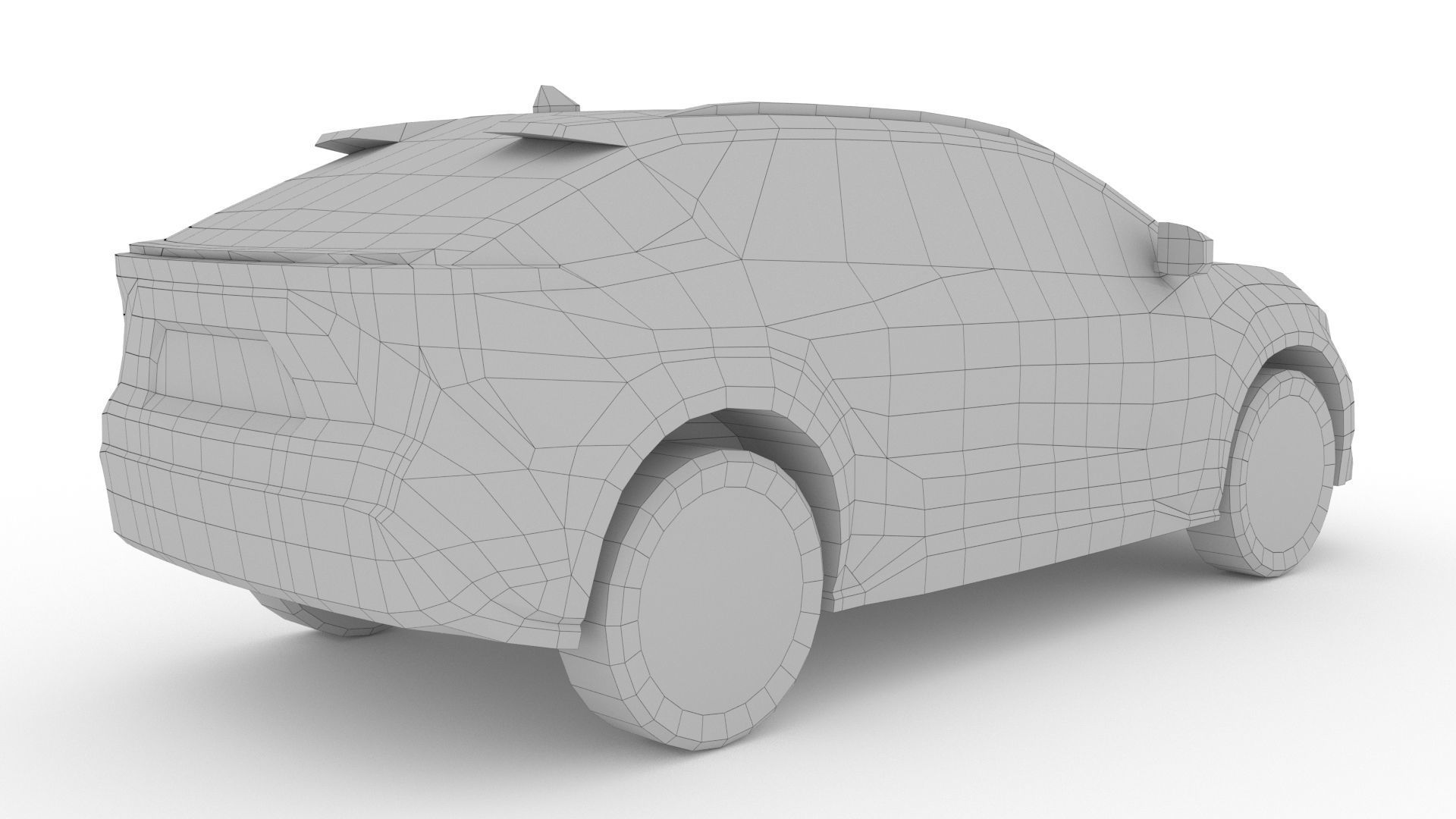 Toyota bZ4X 2023 Low-poly 3D model_9