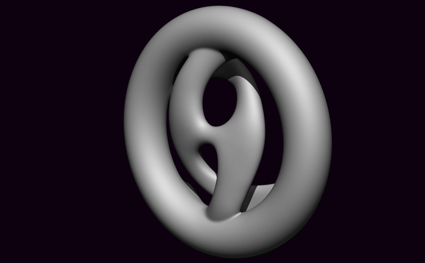 Circular pendant 3D print model_2