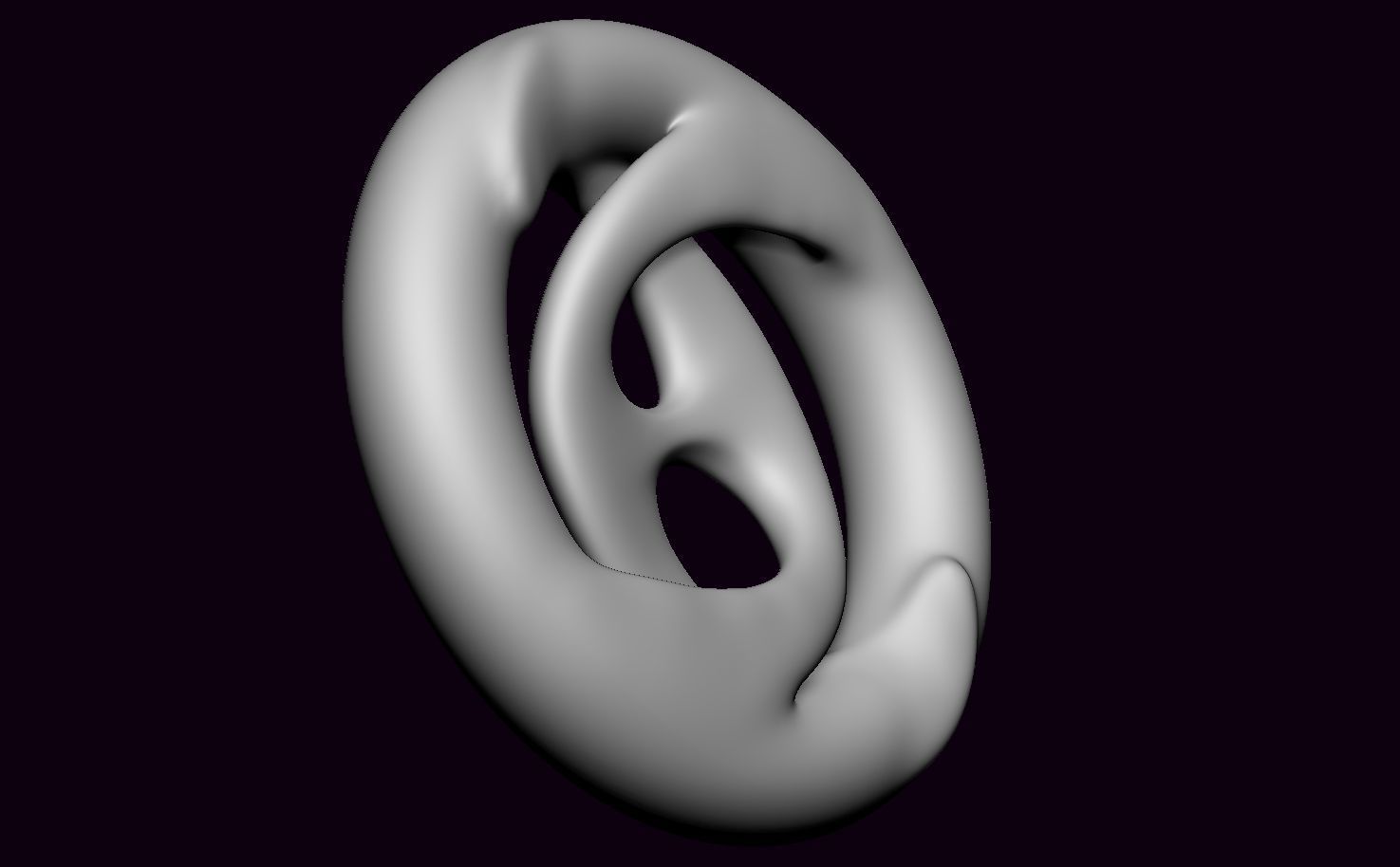 Circular pendant 3D print model_1