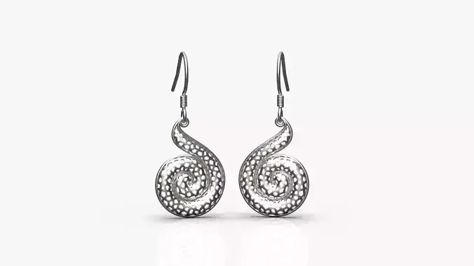 Spiral earrings