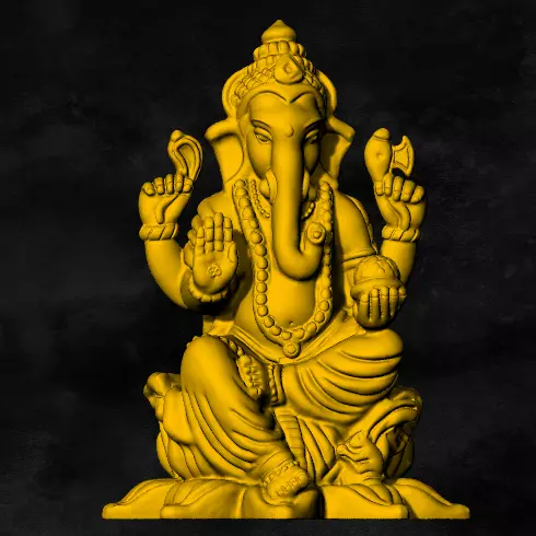 ganesh 32mm 3D print model_0