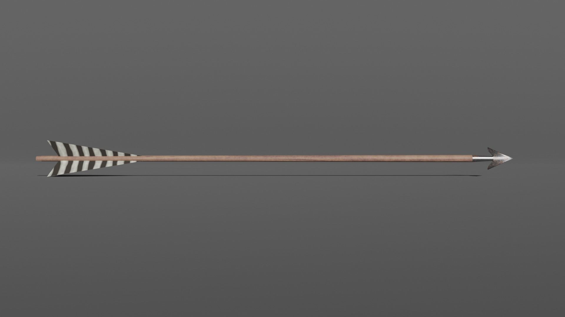 Longbow Low-poly 3D model_10
