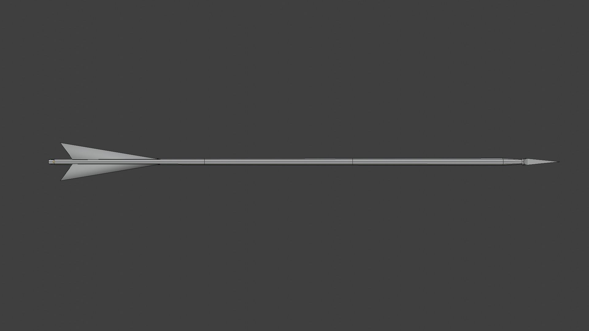 Longbow Low-poly 3D model_8