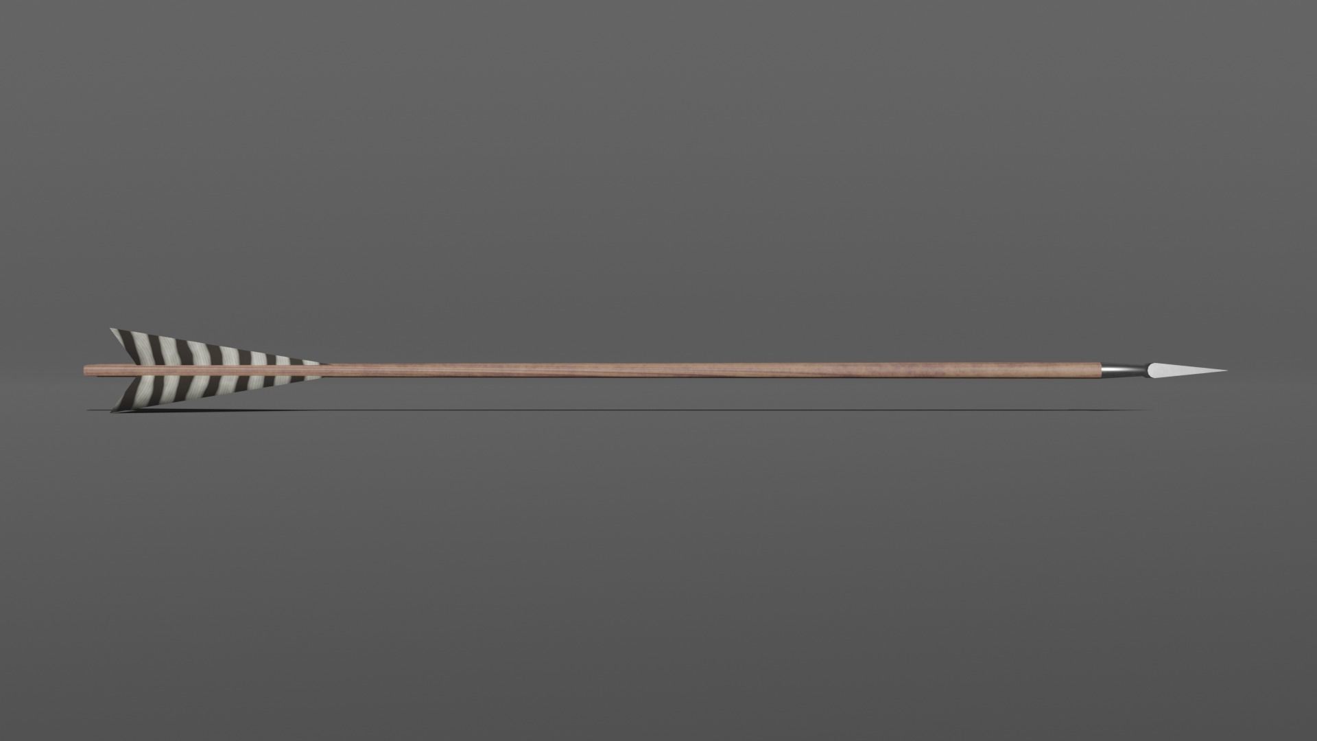 Longbow Low-poly 3D model_6
