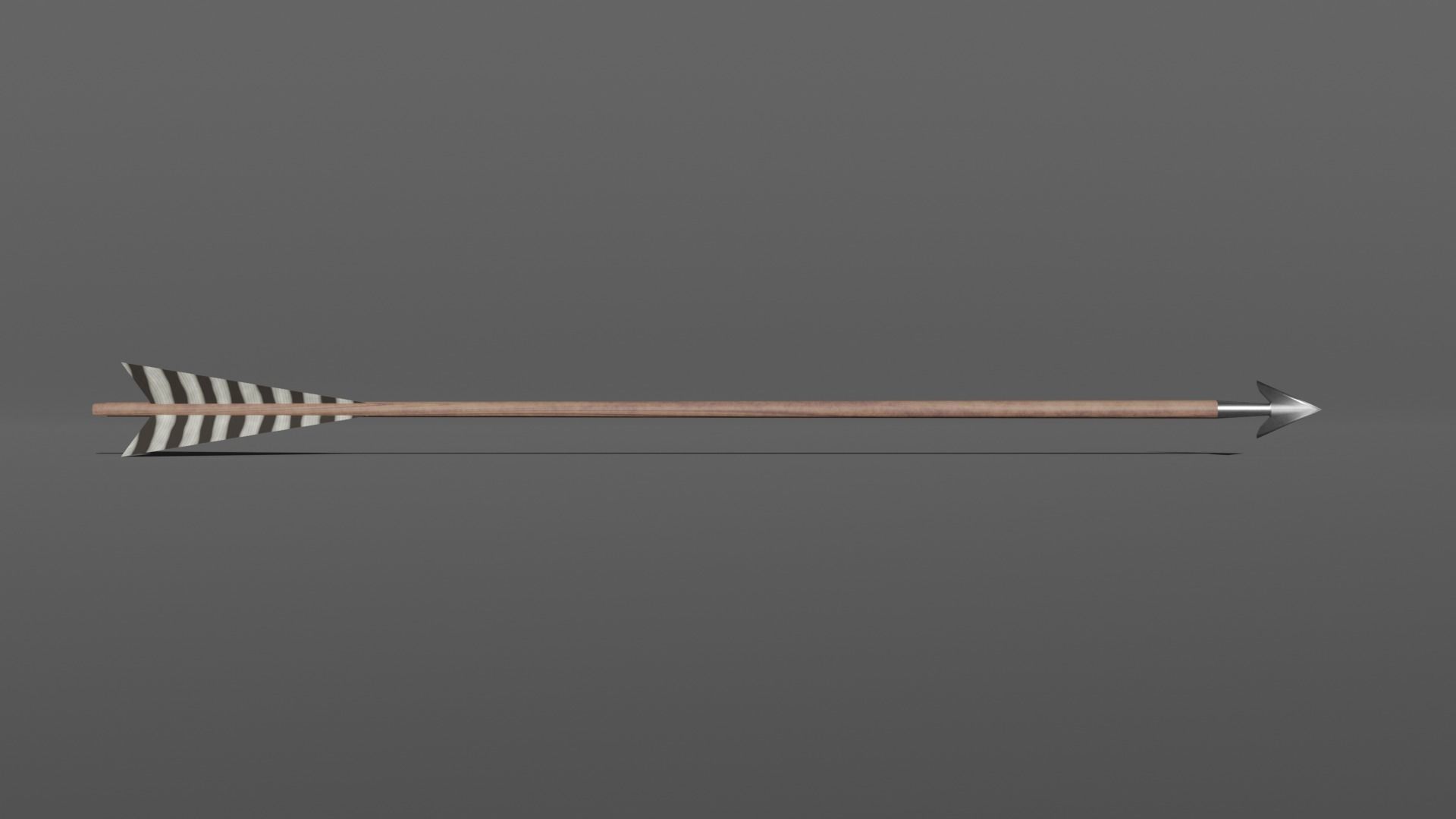 Longbow Low-poly 3D model_9