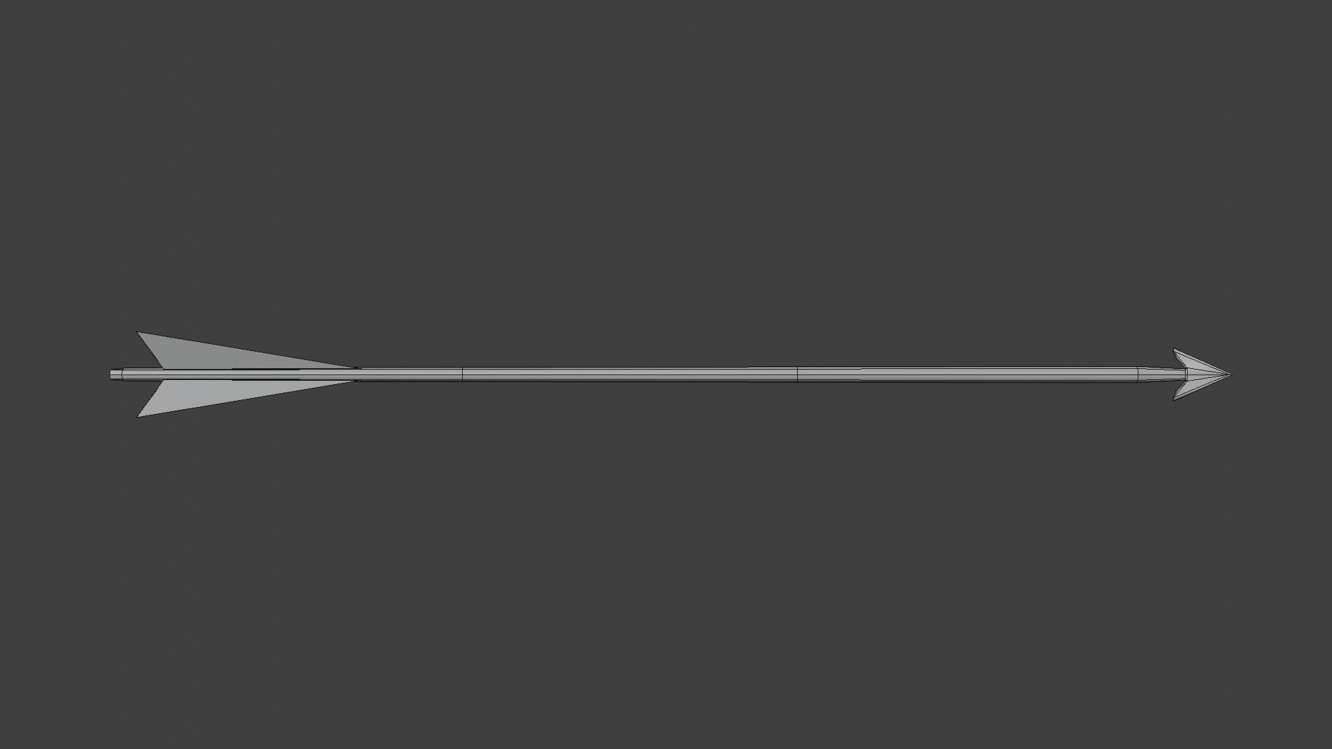 Longbow Low-poly 3D model_11