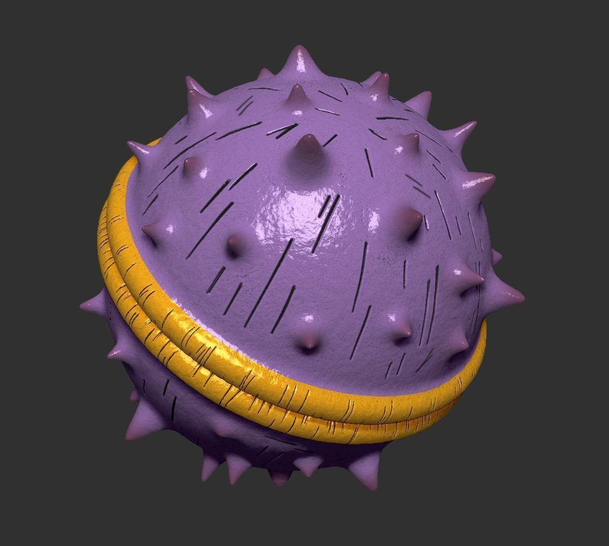 DRAGONBALL Z LARVA CELL AND COCOON 3D print model_3