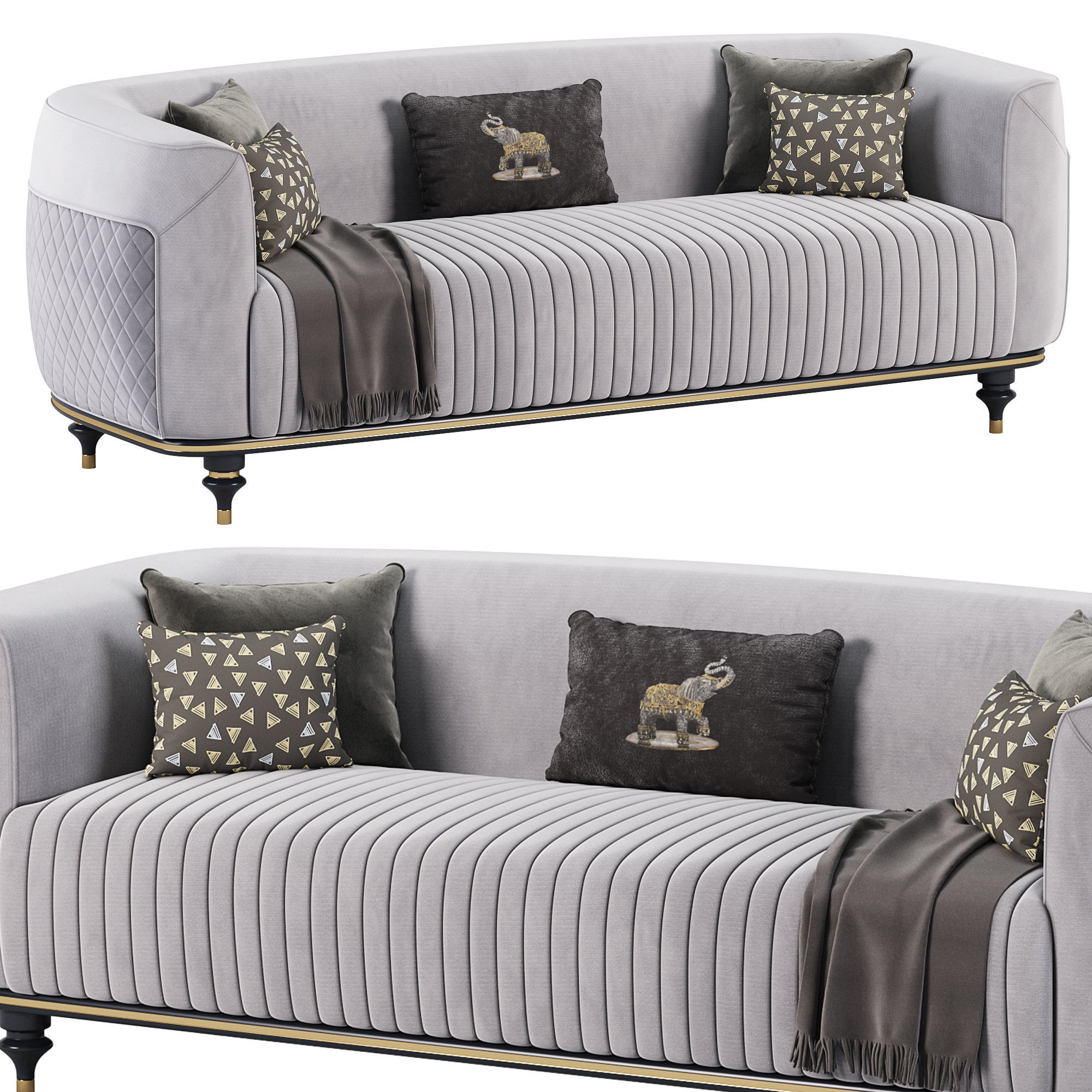 Arya Sofa by Aracikan 3D model_1