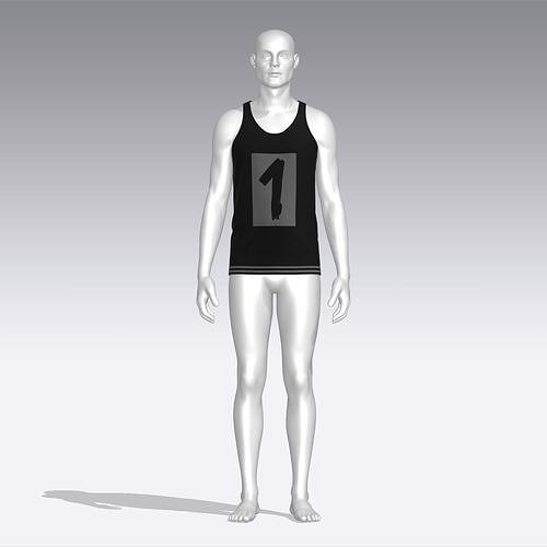 Tank Top Low-poly 3D model