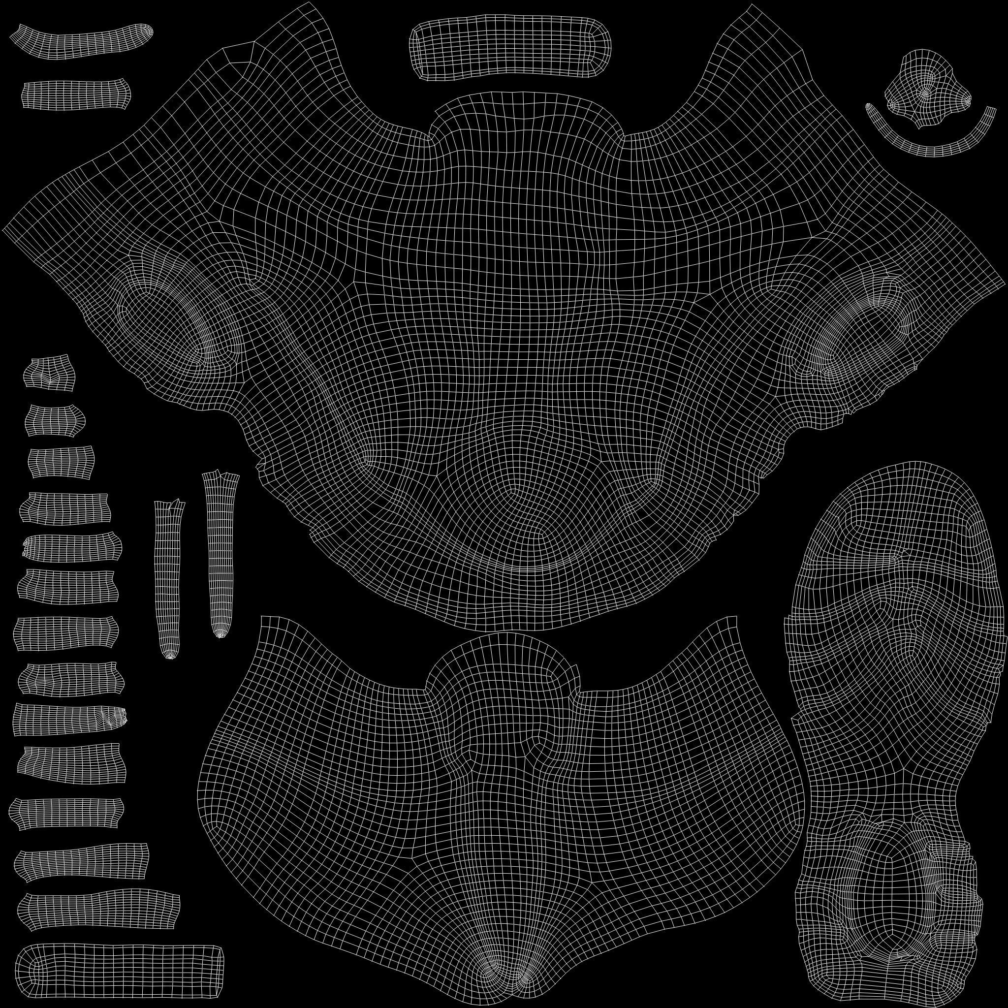 Female Hip-Hop Sports Outfit Low-poly 3D model_11
