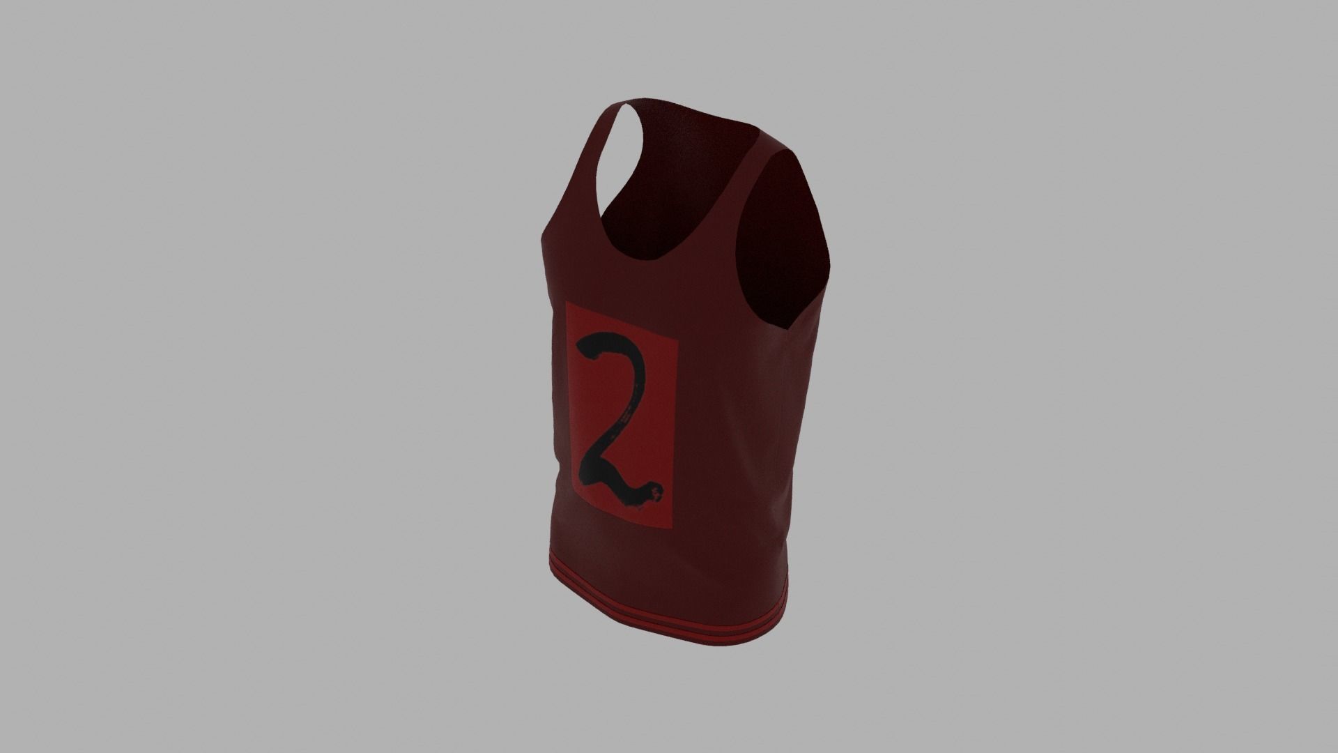 Tank Top Low-poly 3D model_6
