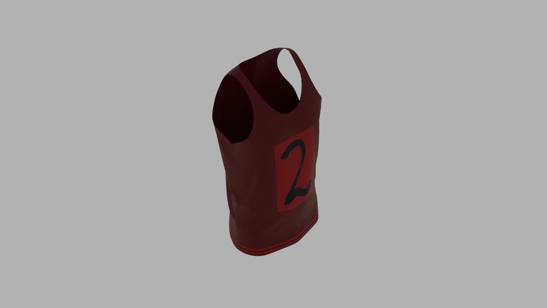 Tank Top Low-poly 3D model_7
