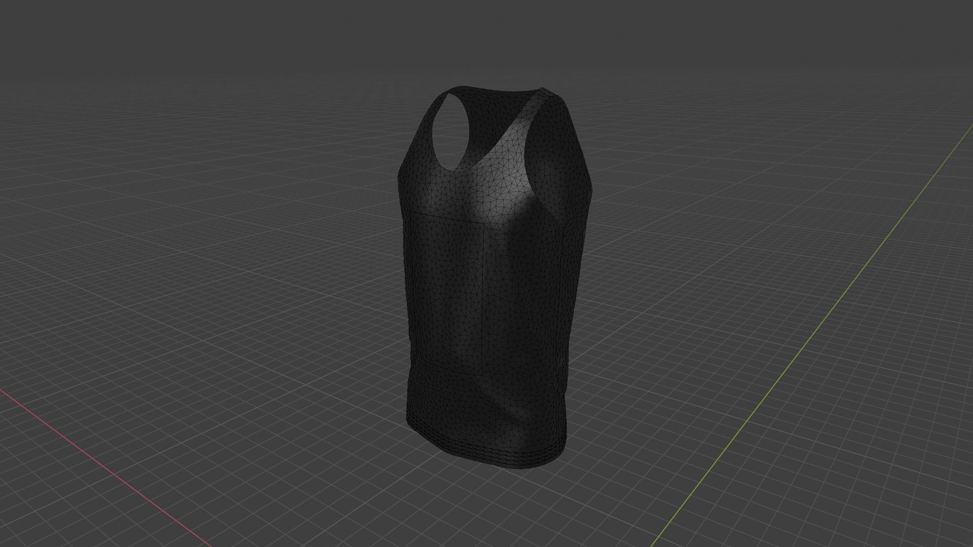 Tank Top Low-poly 3D model_9