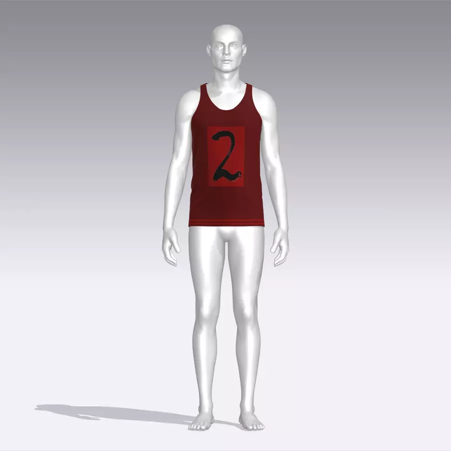 Tank Top Low-poly 3D model_0