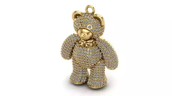 DIJE OSO  TEDDY ESCUALIZABLE-TEDDY BEAR-PENDANT 3D print model
