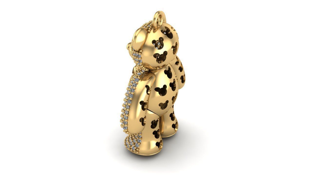 DIJE OSO  TEDDY ESCUALIZABLE-TEDDY BEAR-PENDANT 3D print model_5