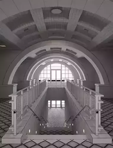 Modern Hall With Stairs