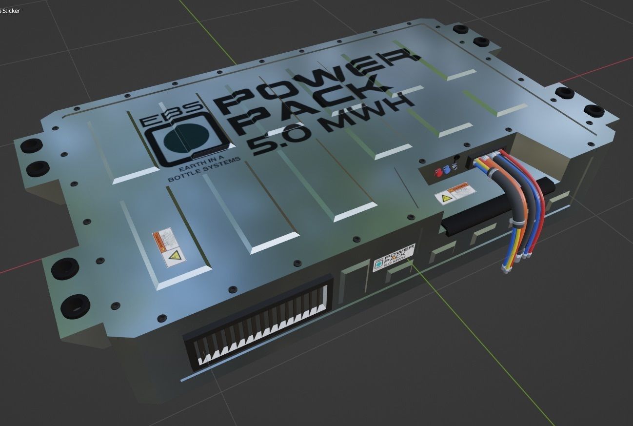 Battery Power Pack for Mars Rover 3D model_10