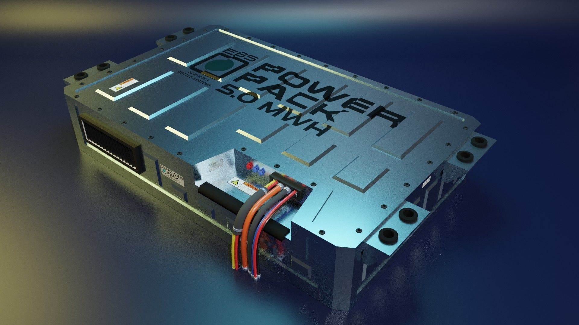 Battery Power Pack for Mars Rover 3D model_4