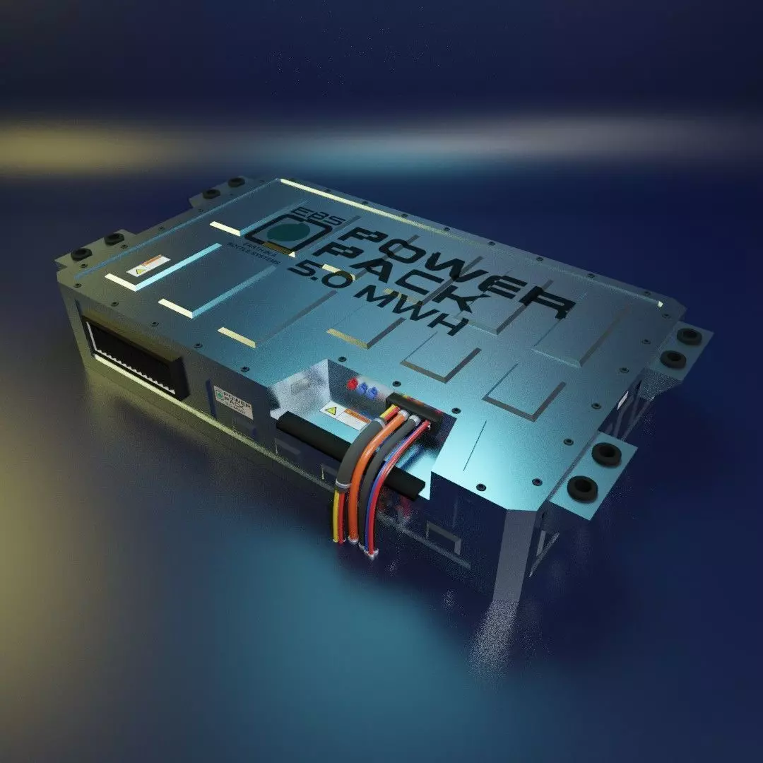 Battery Power Pack for Mars Rover 3D model_0