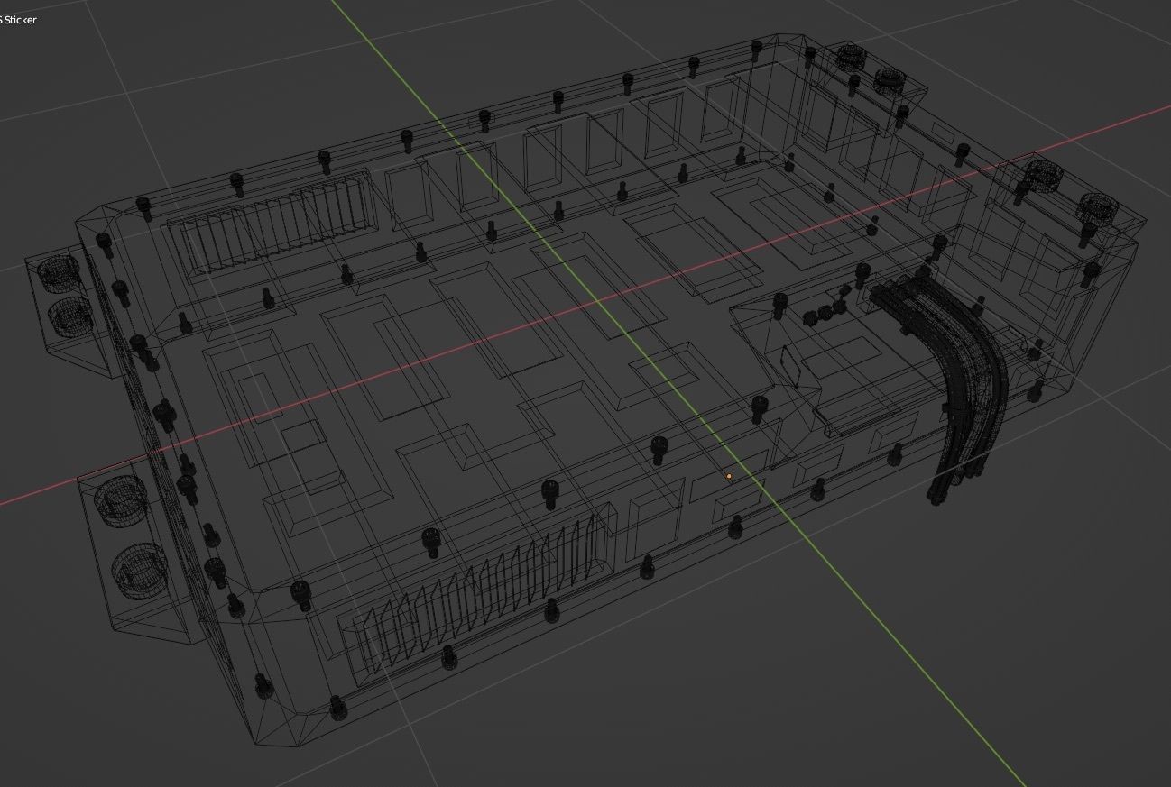 Battery Power Pack for Mars Rover 3D model_12
