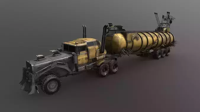 Mad Car 8k resolution 3D model