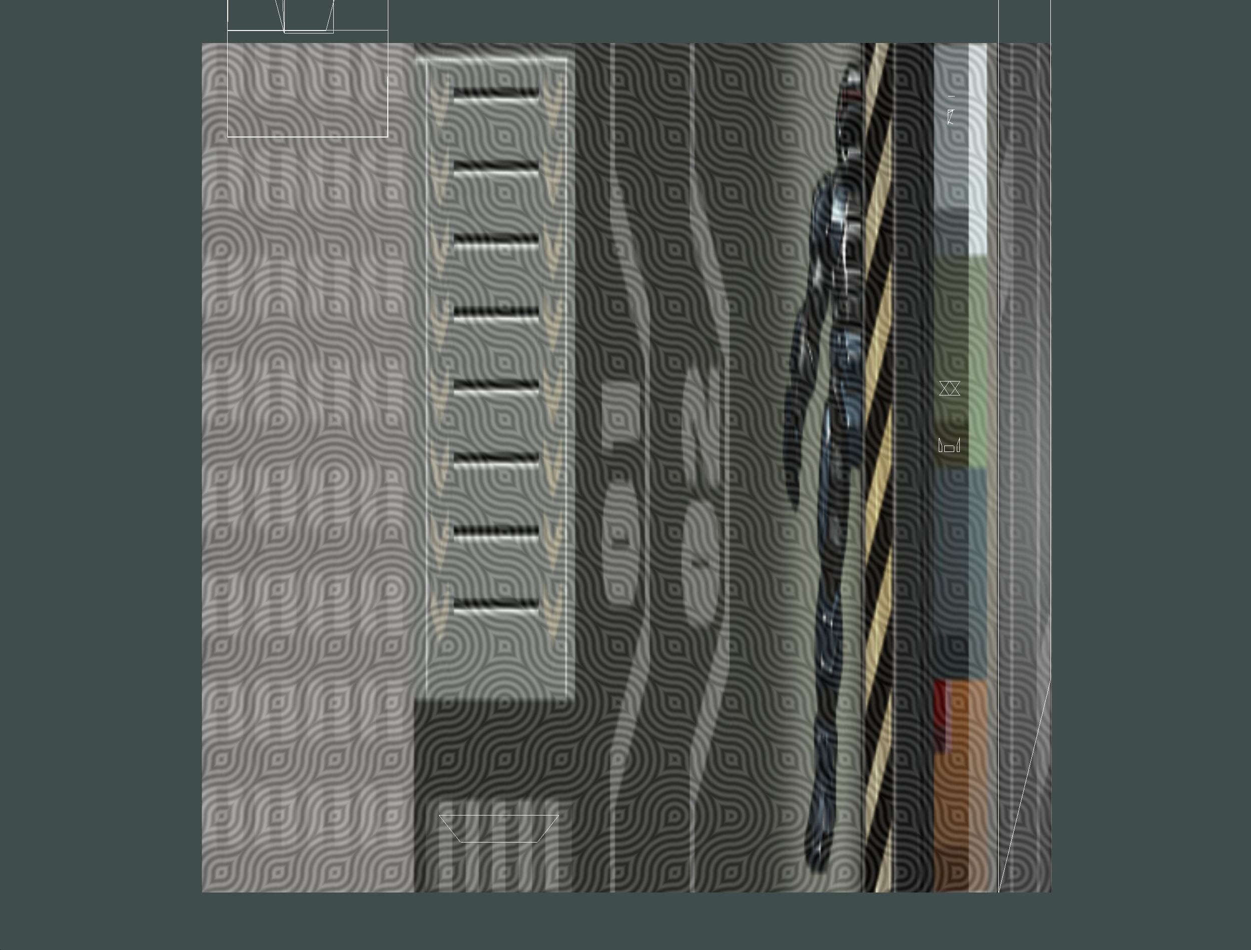 isometrical recreation room barrack hospital 1 Low-poly 3D model_20