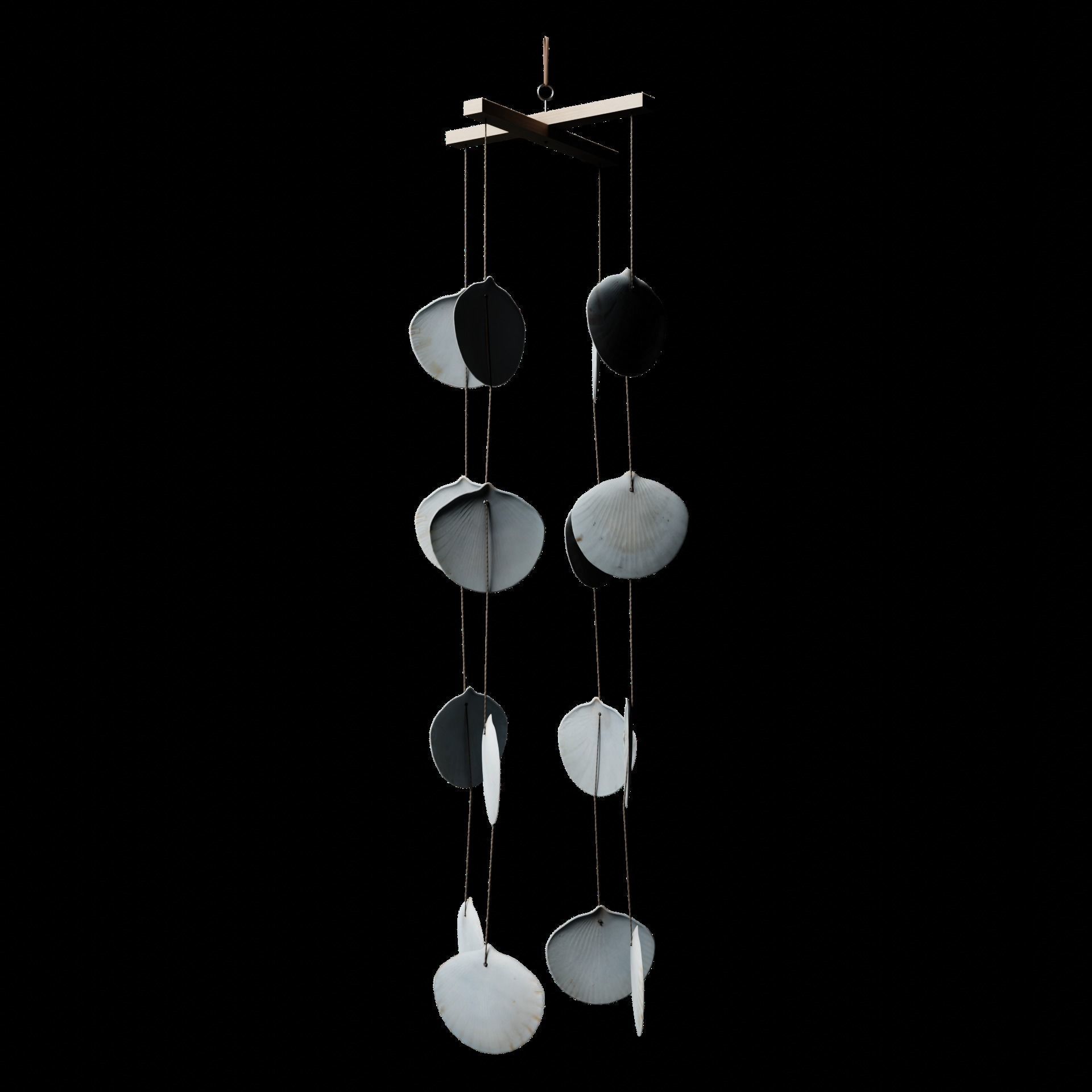Shell Windmodels 3D model Sea Shell Wind Chime VR / AR / low-poly | CGTrader